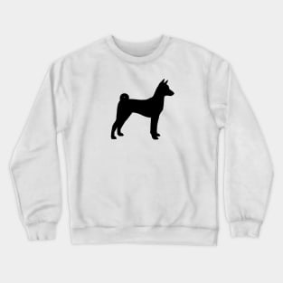 Basenji Dog Breed Silhouette Crewneck Sweatshirt